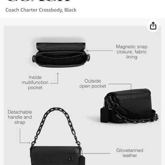 NWT Coach Charter Flap Crossbody - Picture 7 of 10